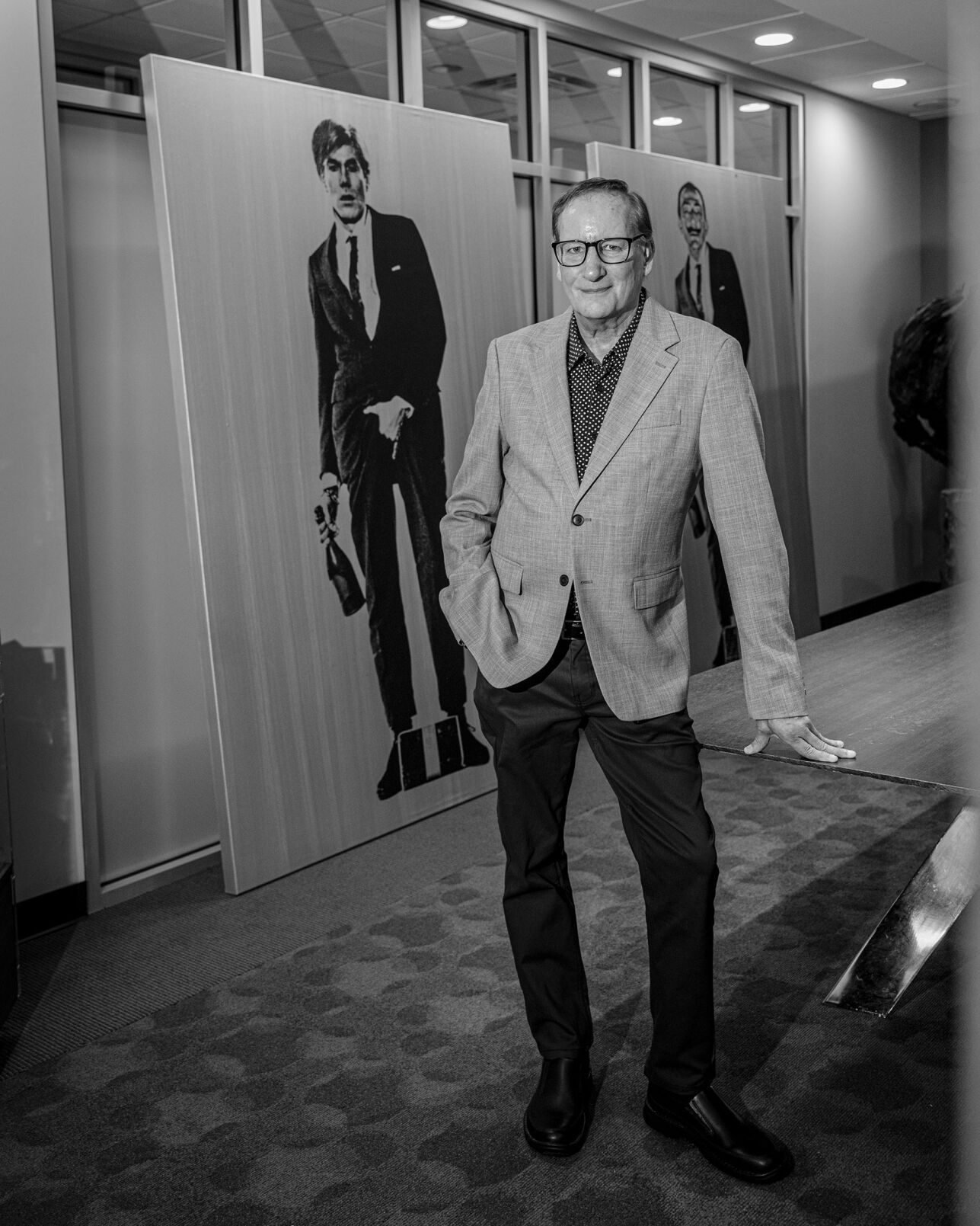 Mark Murphy standing in the OZ Arts building